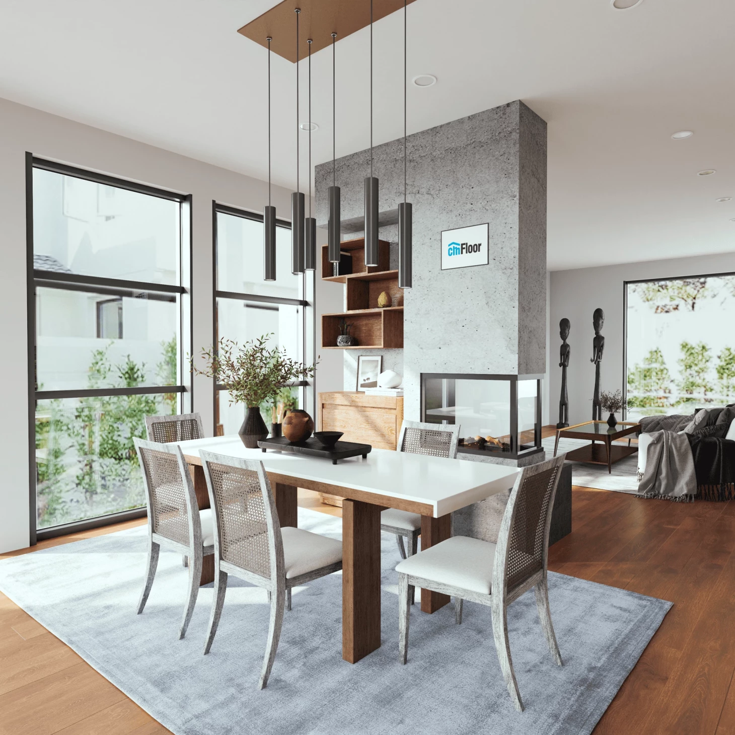 SPC плитка для пола Дуб Корица (1220*180*4 мм) — купить в Екатеринбурге