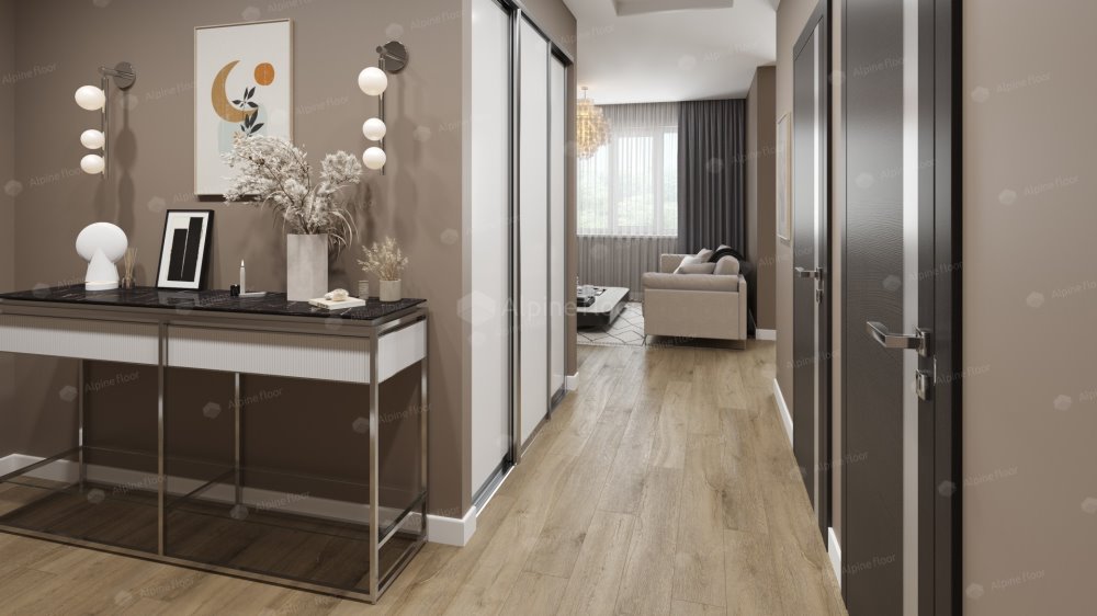 SPC Ламинат "Alpine Floor" Дуб млечный (1524*180*8 мм) — купить в Екатеринбурге