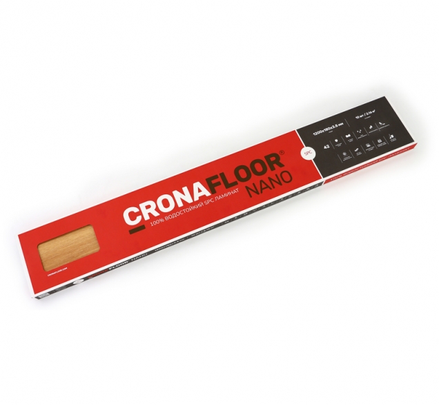SPC ламинат "CronaFloor" Nano 4V Клен (1200*180*3,5 мм) — купить в Екатеринбурге