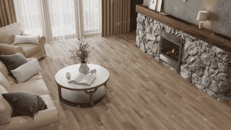 Виниловый ламинат "Alpine Floor" Parquet Light Дуб Синистра (600*125*4 мм) — купить в Екатеринбурге