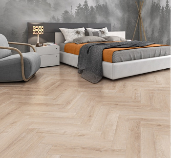 Виниловый ламинат SPC "Cronafloor" Herringbone Дуб Дижон (640*128*4,5 мм) — фото и характеристики